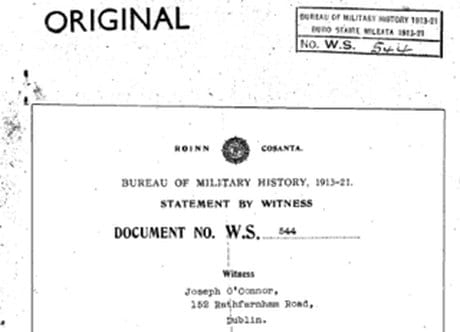 Bureau of Military History, Ref: BMH.WSO544