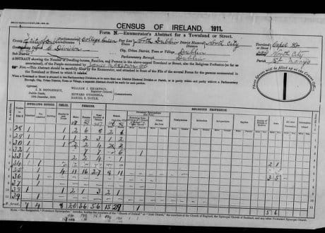 Census Form N Capel St 28 39