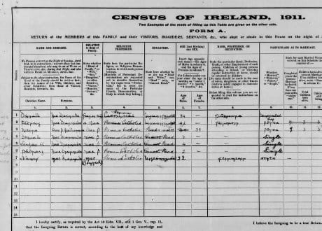 The 1911 Census, Lagthy Barr, Leitrim
