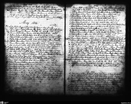 St. Andrew's, Dublin city; County of Dublin; Archdiocese of Dublin. Marriages, Sep. 1834 to Dec. 1834
