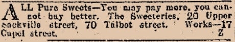 A sweet factory advertisement