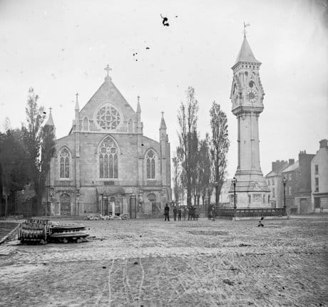 St Saviour's Church and the Tait Memorial Clock in Limerick